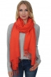 Cashmere & Silk ladies shawls platine mandarin red 201 cm x 71 cm